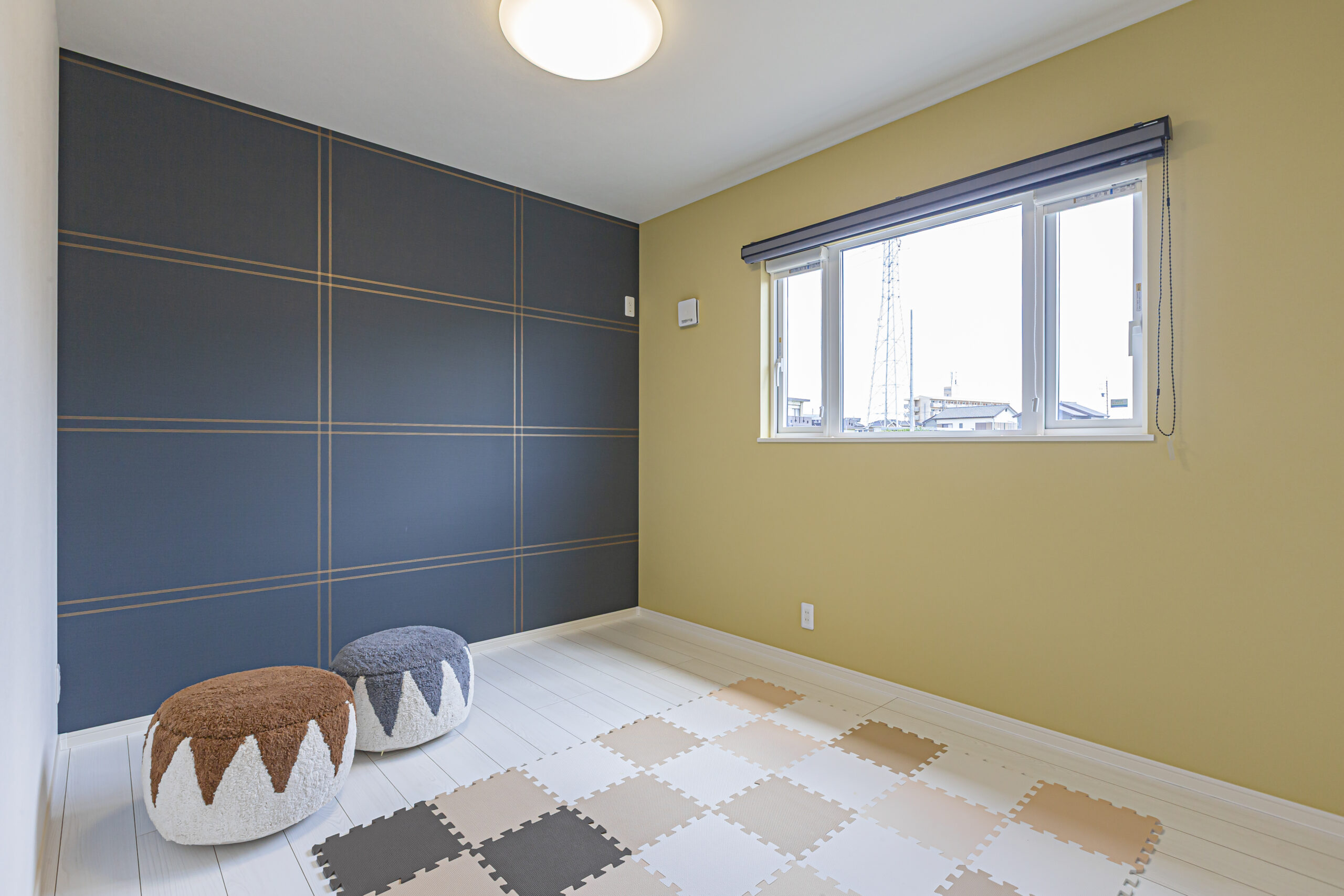 大人シックなリビングに家族が集まる平屋モデルハウス ~半田店~