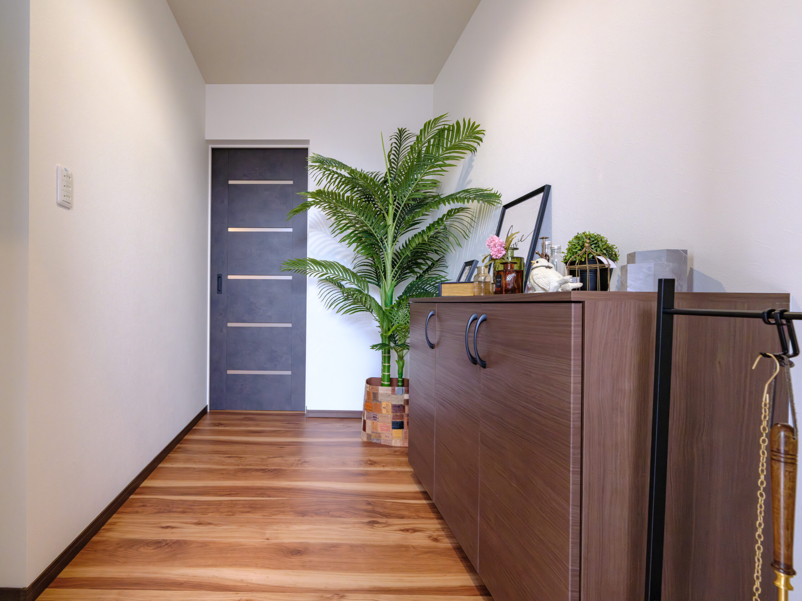 木目調を基調とした温かみのある平屋