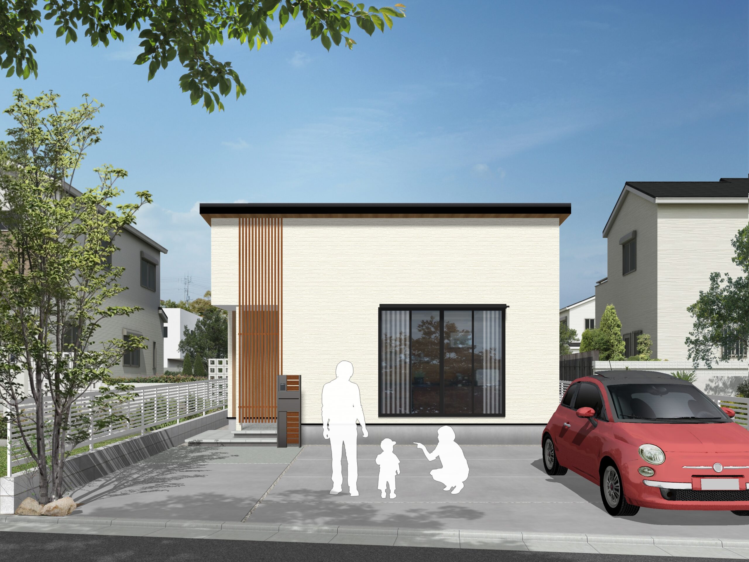 富士市森島モデルハウス外観