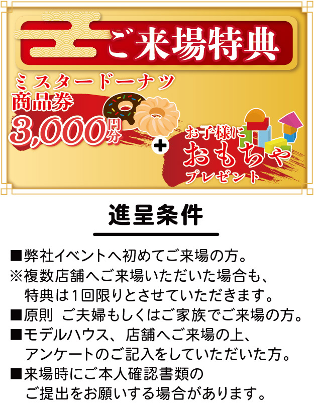 来場特典のご案内