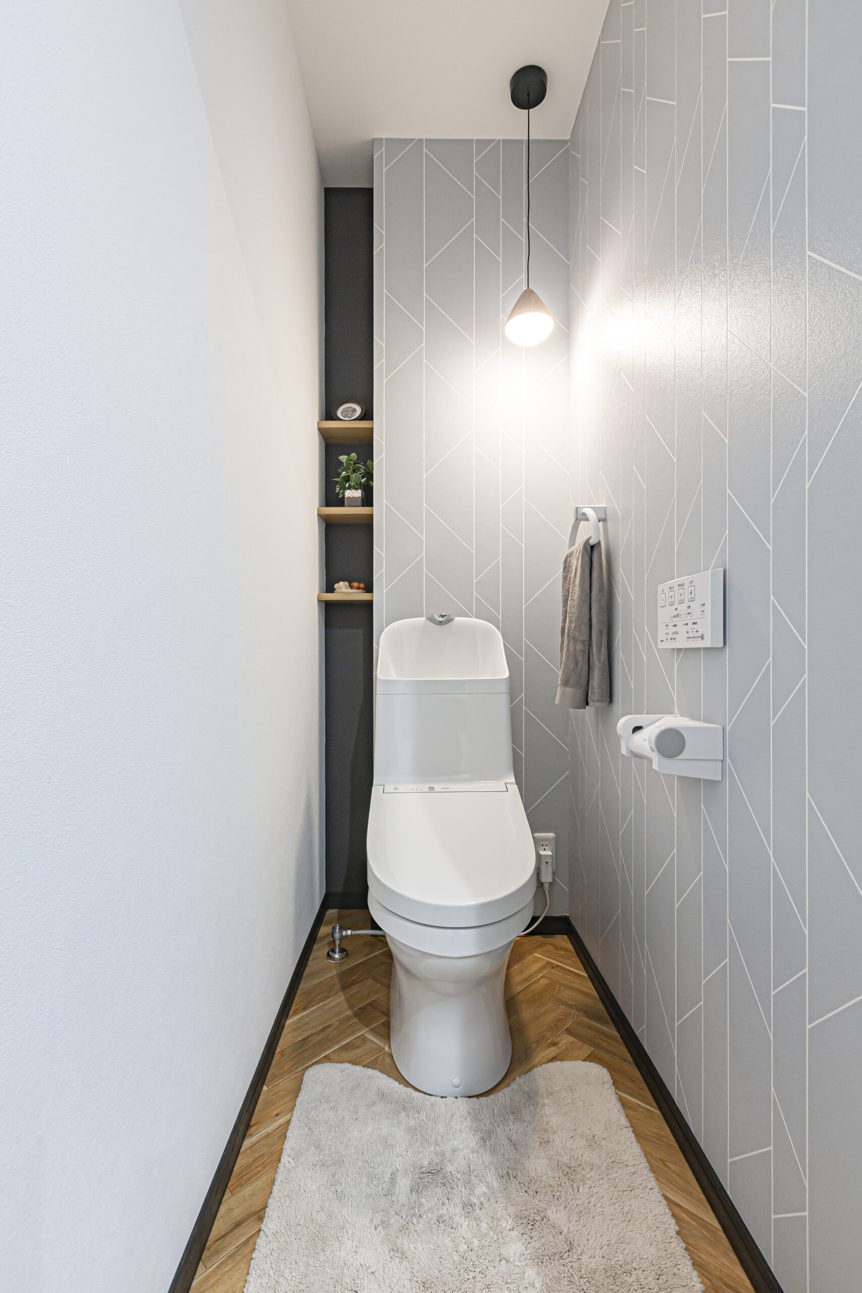 お家の真ん中に配置されたｳｫｰｸｲﾝｸﾛｰｾﾞｯﾄは家族全員が使いやすく便利です。