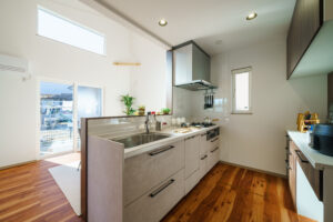 上方向に視線が抜ける平屋