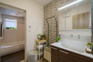 上方向に視線が抜ける平屋