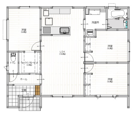 モデルハウス 間取り図