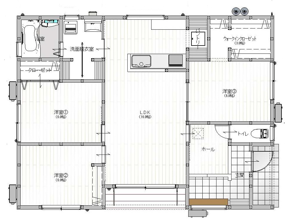 モデルハウス間取り図