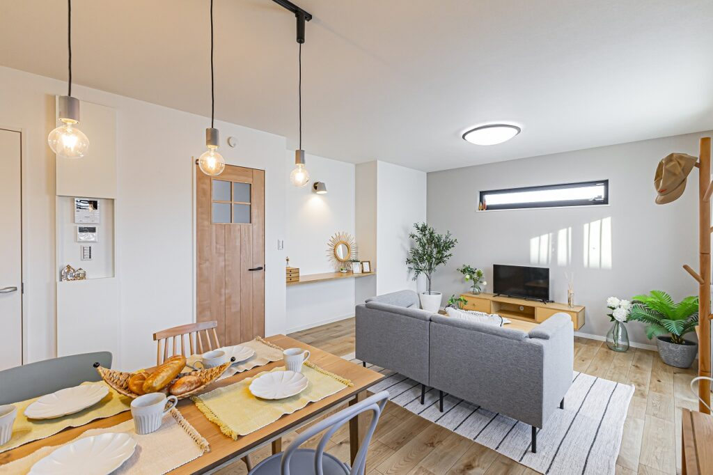 北欧ナチュラルカフェ風のおしゃれな平屋
有玉店／ 
TATTA!【コミコミ定額制で自由設計】リビング